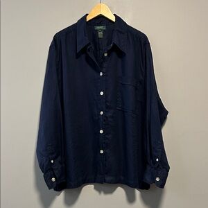 Lauren Ralph Lauren Linen Button Down Shirt